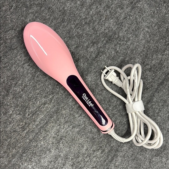 Oak Leaf Other - Pink Hair Straightening Brush